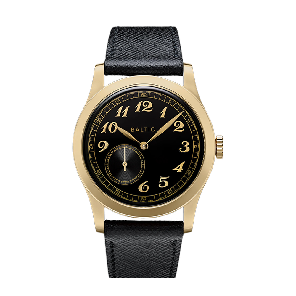 Baltic MR Classic Gold PVD Black Black Dial Straps