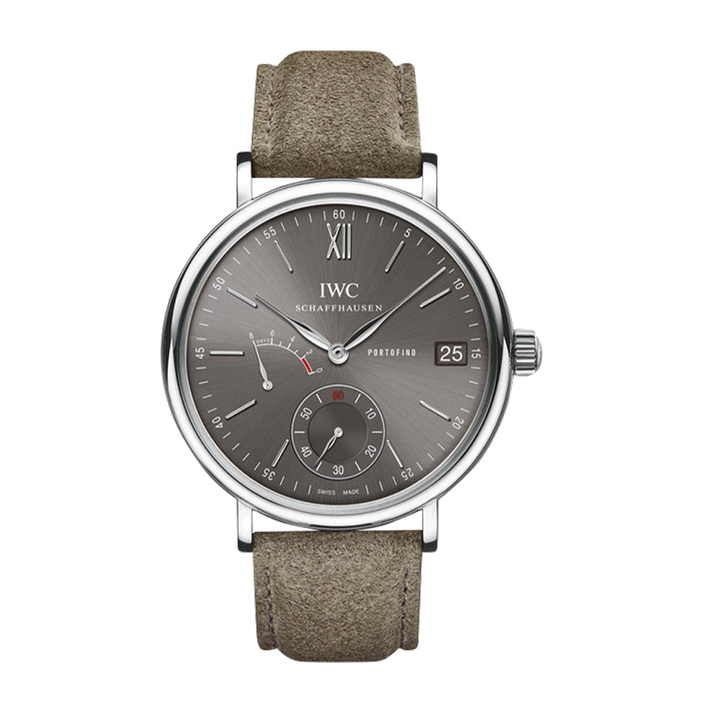 IWC Portofino Hand-Wound Eight Days Stainless Steel / Ardoise