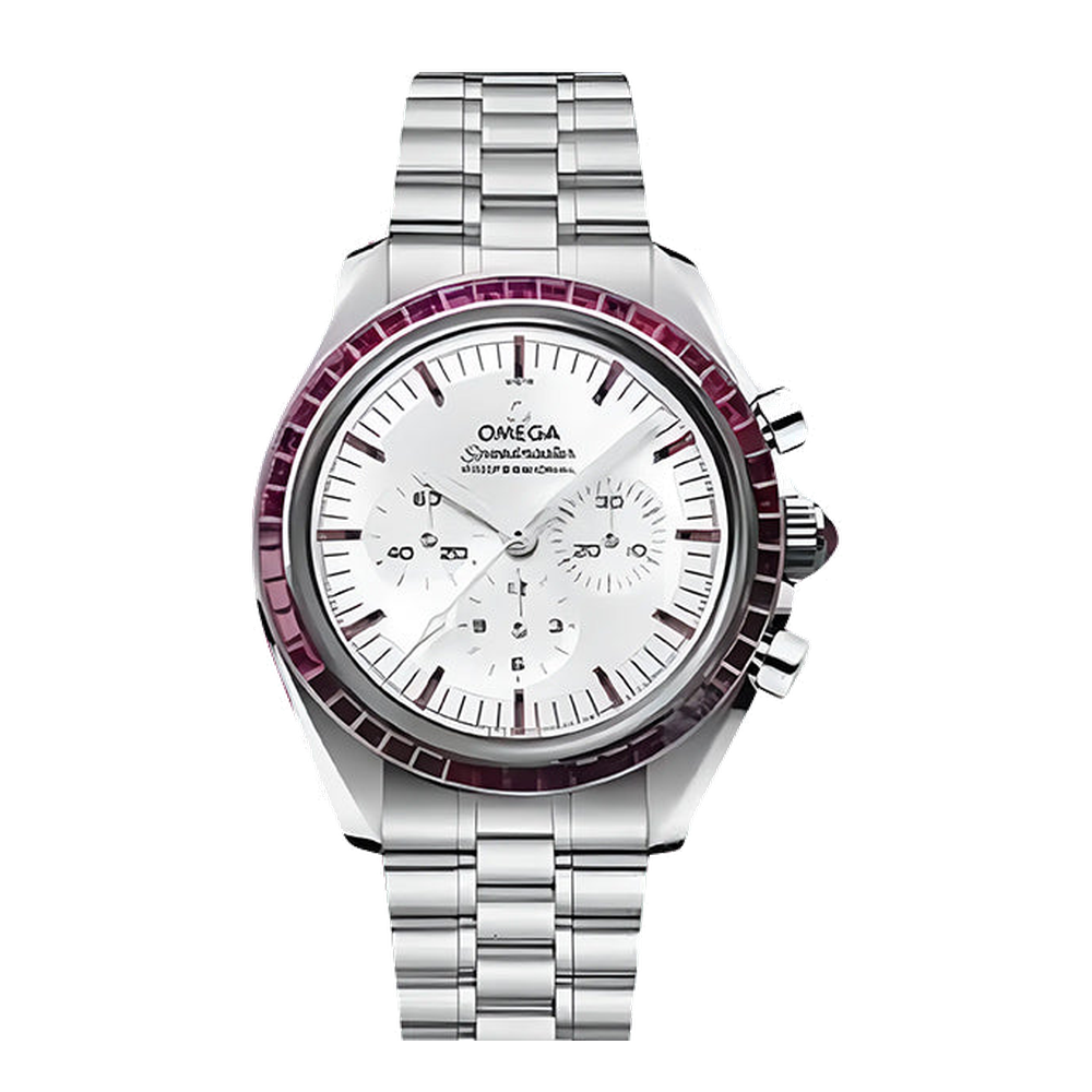 Omega Speedmaster Professional Moonwatch 3861 White Dial Straps