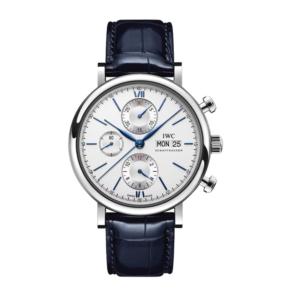 IWC Portofino Chronograph White Dial Straps