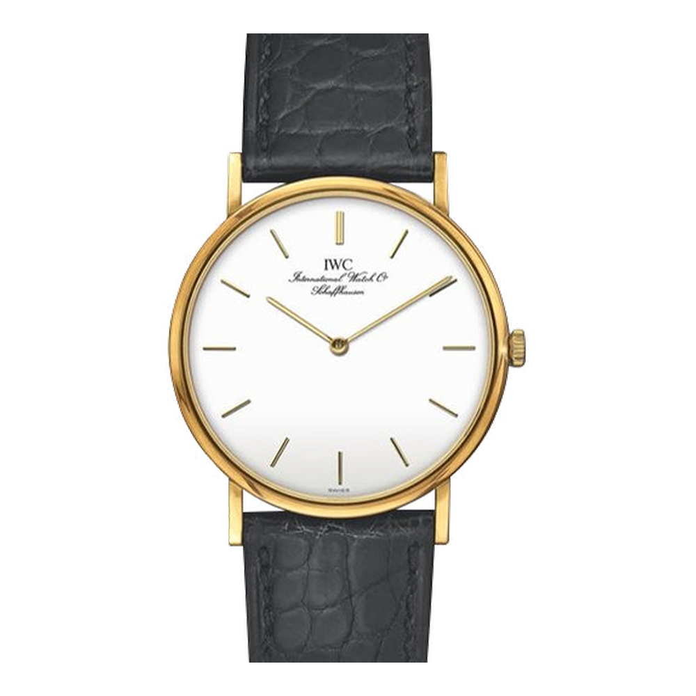 IWC Portofino Ultra-Thin Yellow Gold White Dial Straps