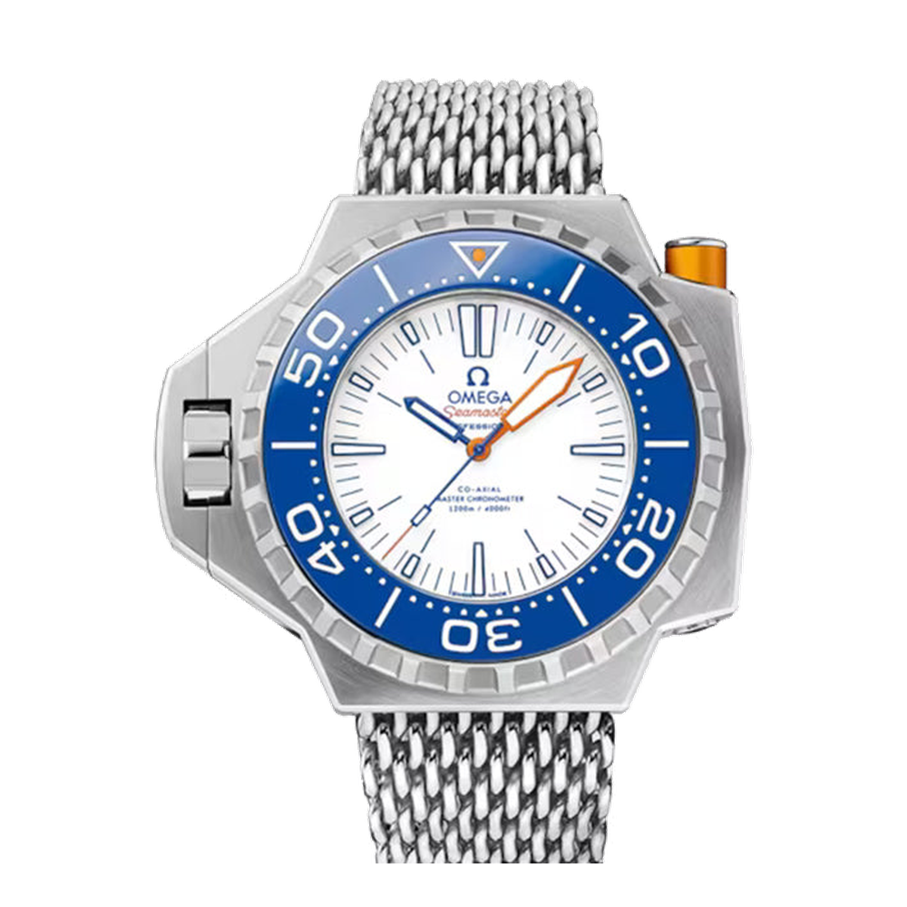 Omega Seamaster Ploprof 1200M White Dial Straps