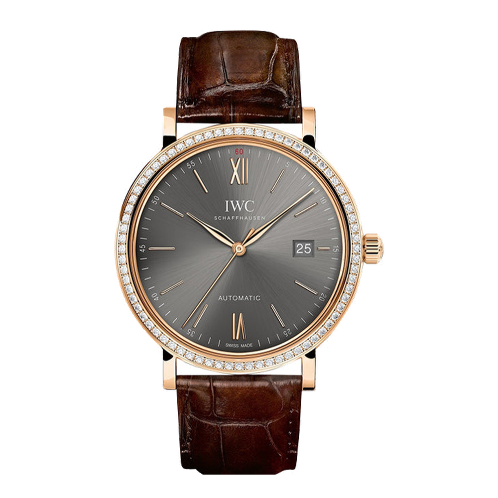 IWC Portofino Automatic Red Gold / Ardoise / Diamond