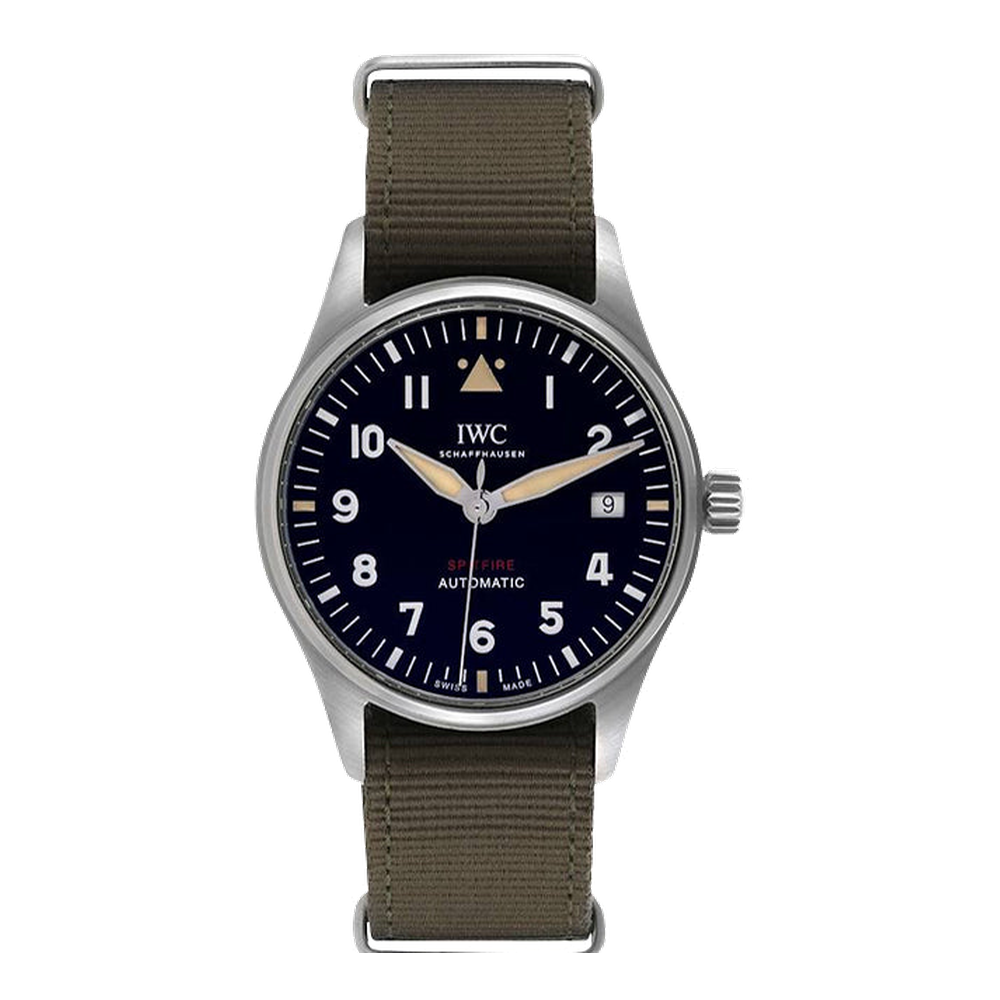 IWC Pilot's Watch Automatic Spitfire Stainless Steel / Black / NATO