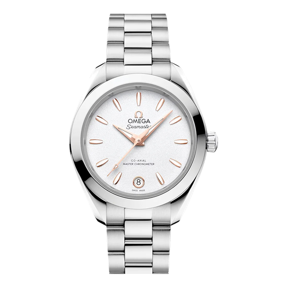 Omega Aqua Terra 30mm Silver White Dial Straps