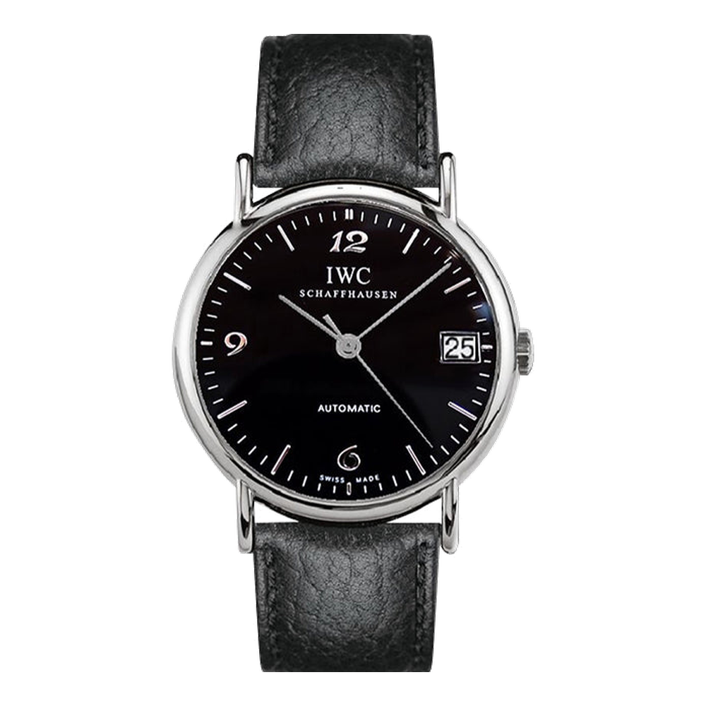 IWC Portofino Automatic Stainless Steel / Black - Breguet / Strap