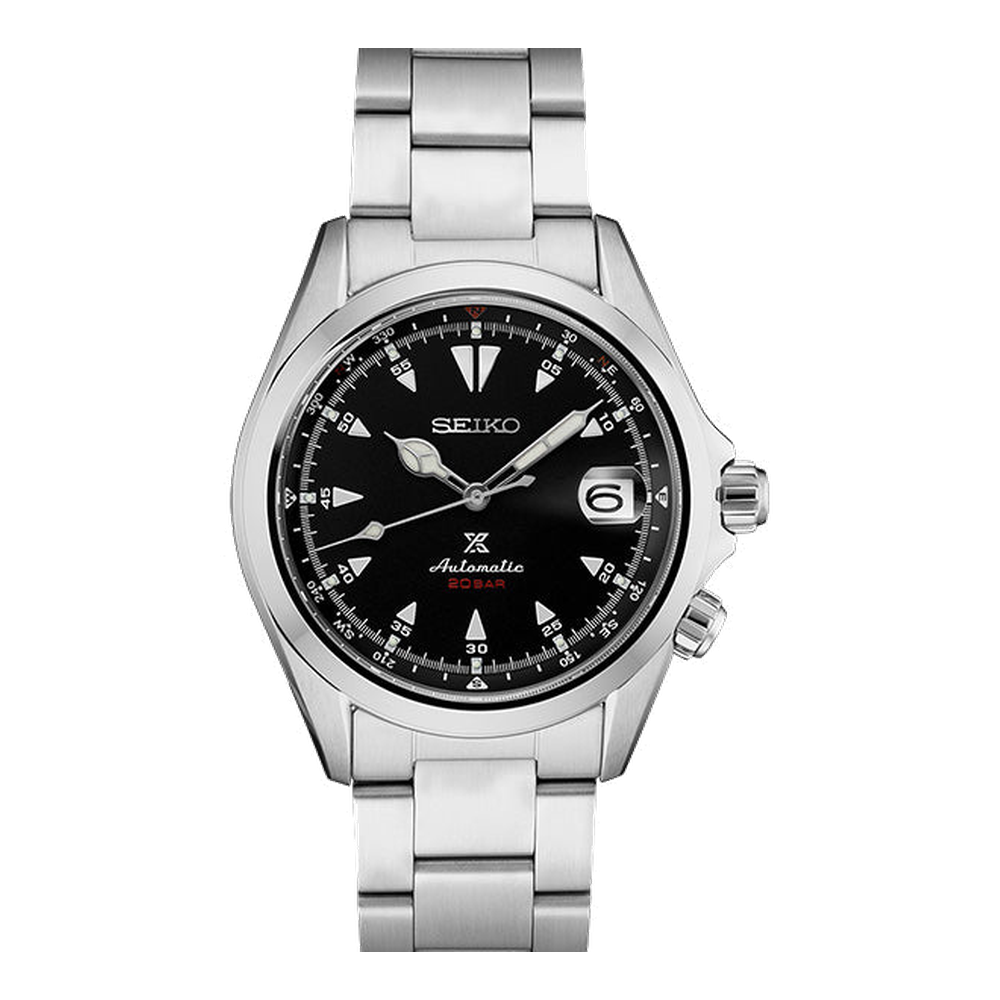 Seiko Alpinist Black Dial Straps