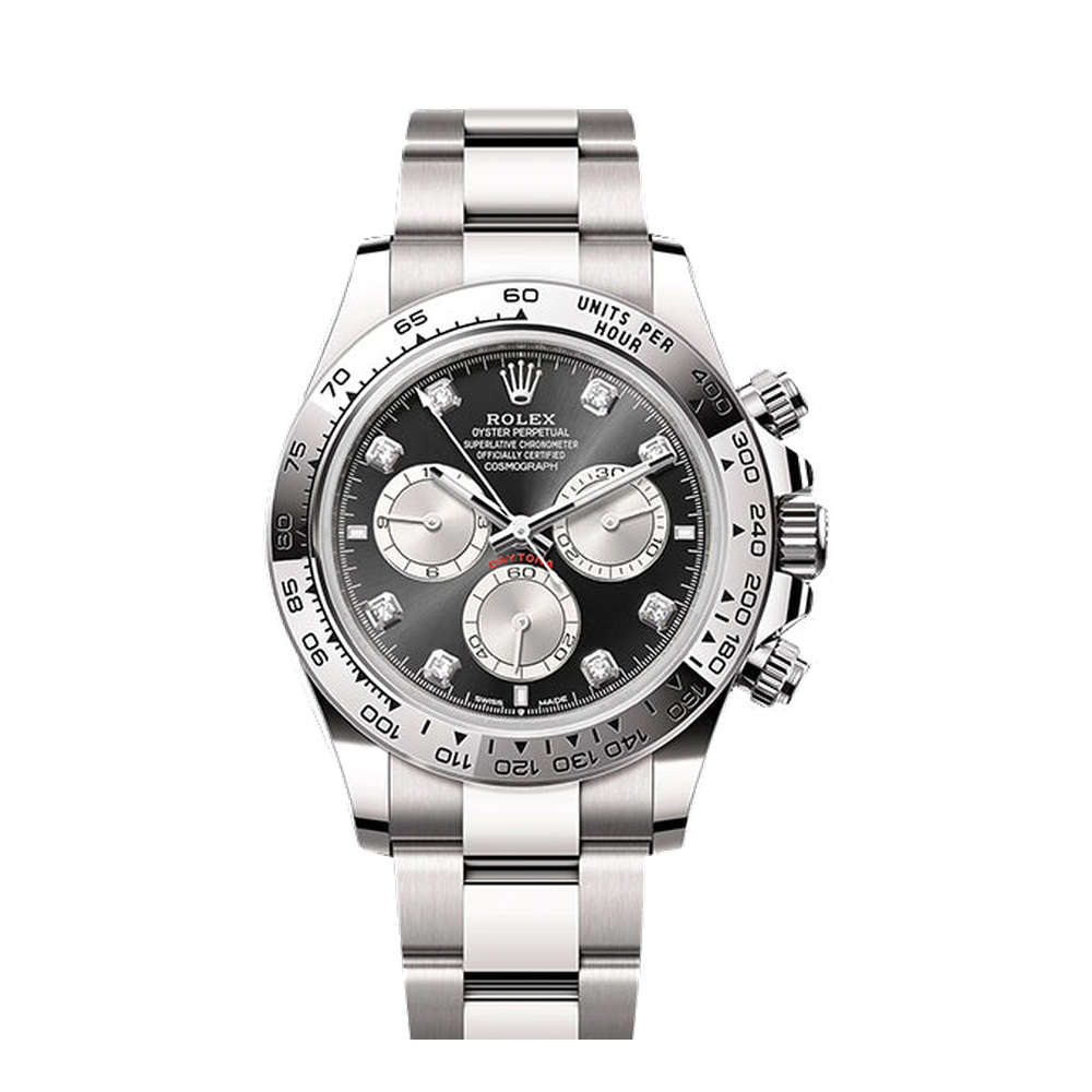 Rolex Cosmograph Daytona White Gold / Black - Steel - Diamond / Oyster