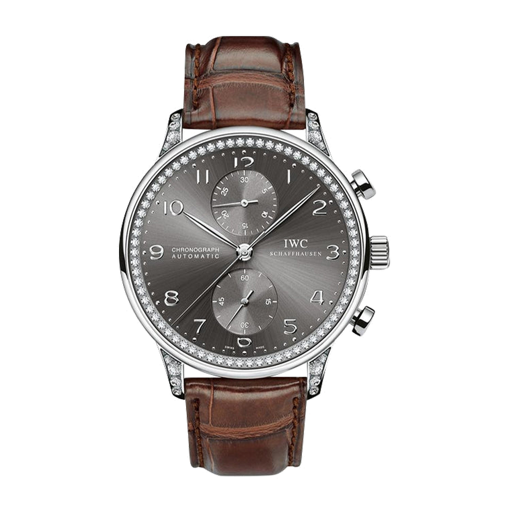 IWC Portuguese Chrono-Automatic White Gold / 108 Diamond