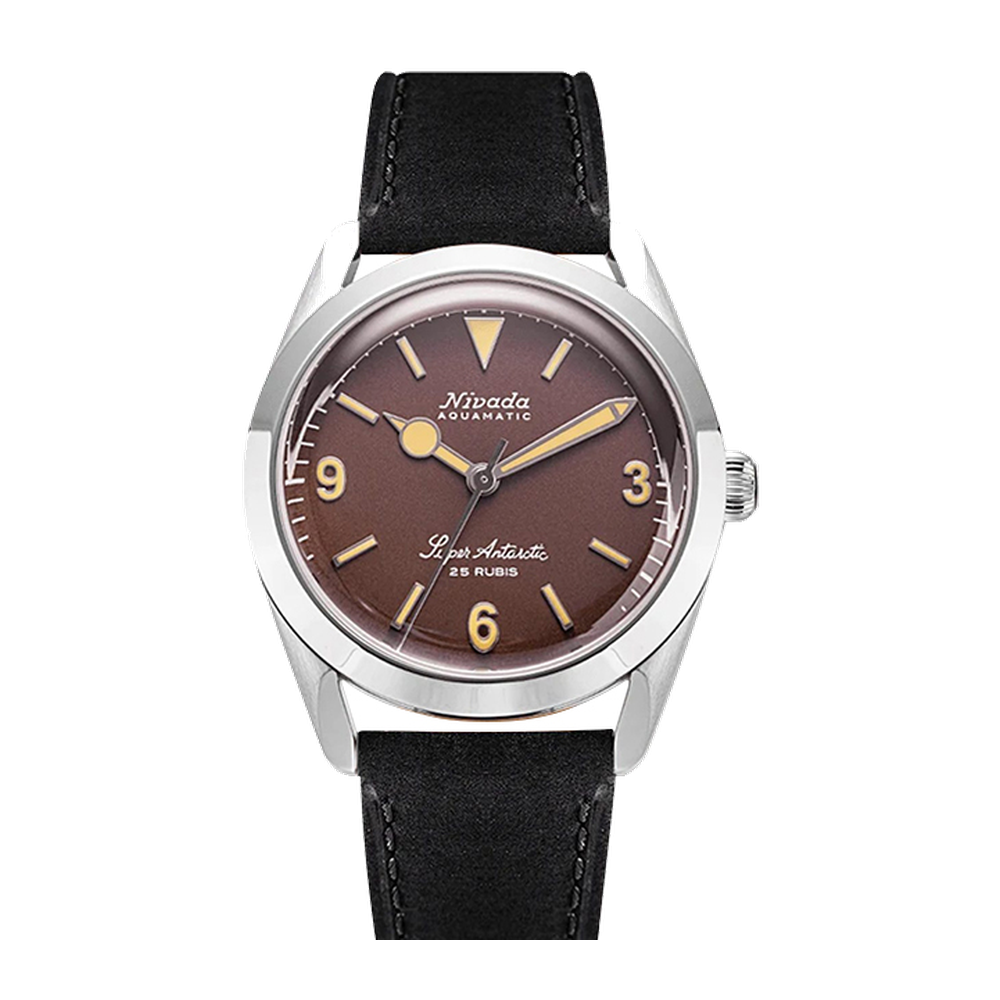 Nivada Grenchen Super Antarctic 3.6.9. Brown - Beige Luminous / Stainless Steel / Black
