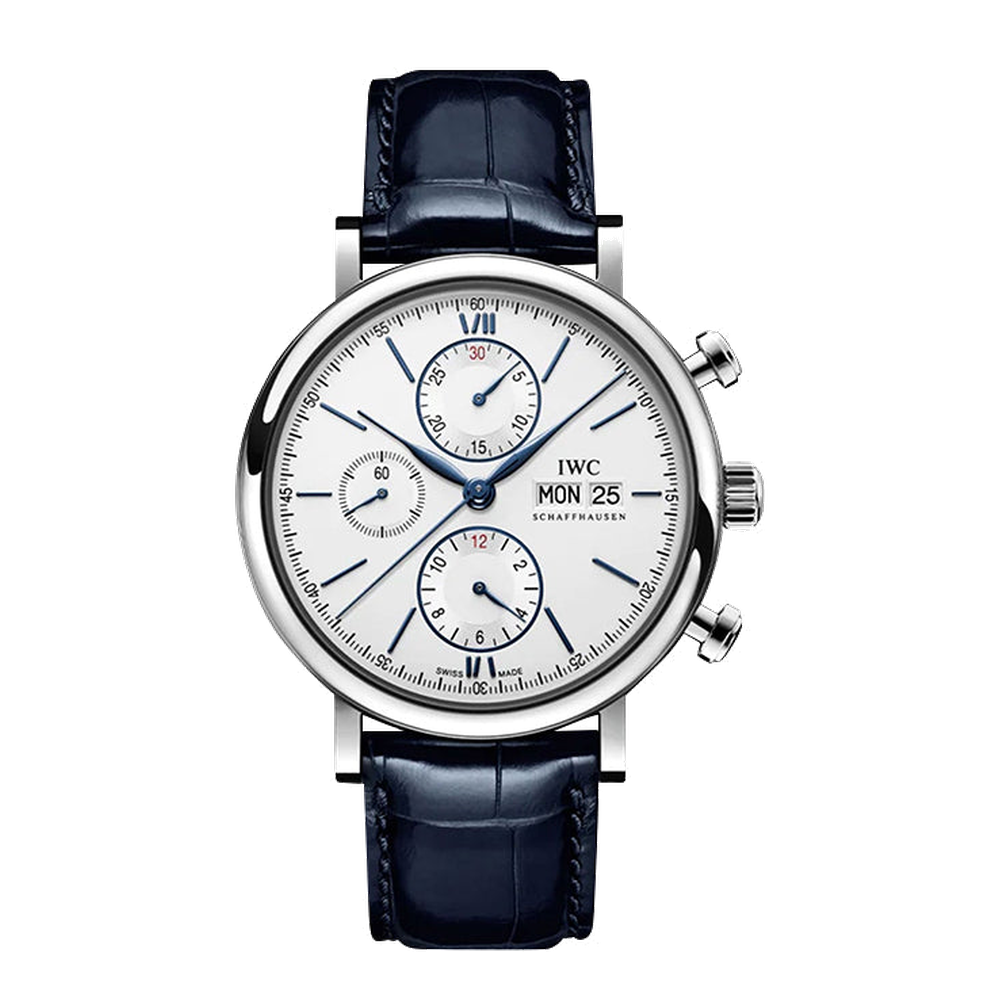 IWC Portofino Chronograph Stainless Steel / Silver - Blue
