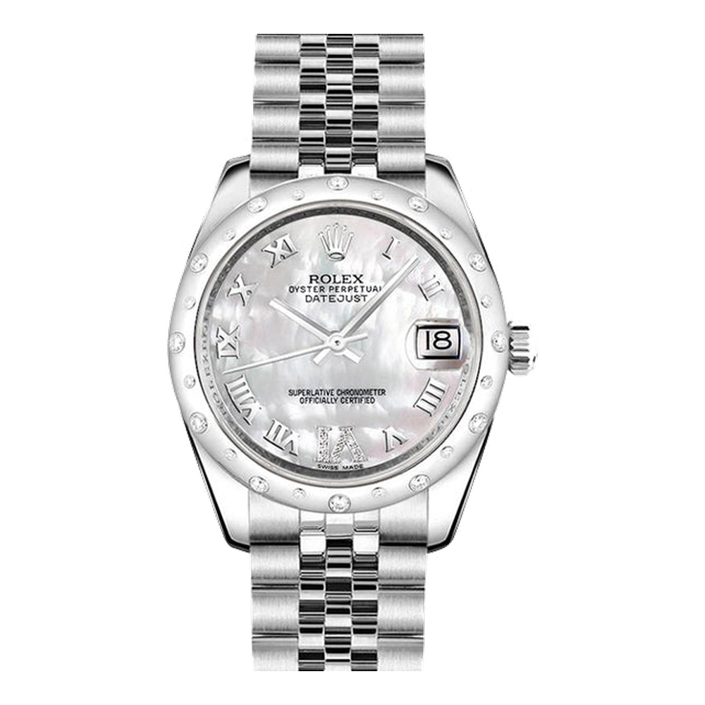 Rolex Datejust 31 Stainless Steel Domed Diamond / Jubilee / MOP - Roman