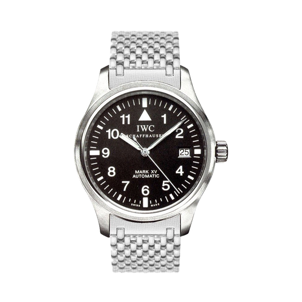 IWC Pilot's Watch Mark XV Stainless Steel / Black / Bracelet