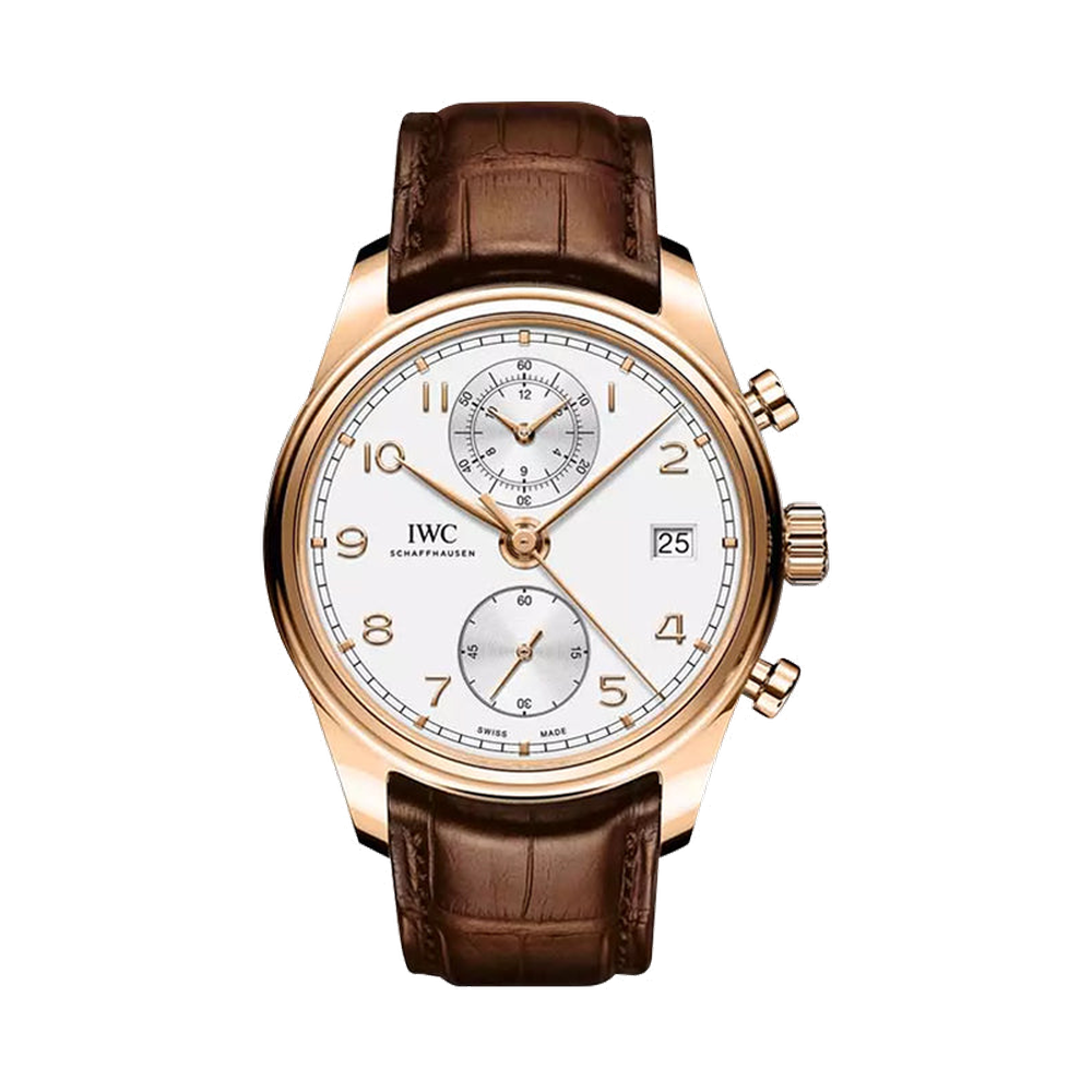 IWC Portugieser Chronograph Classic Red Gold / Silver