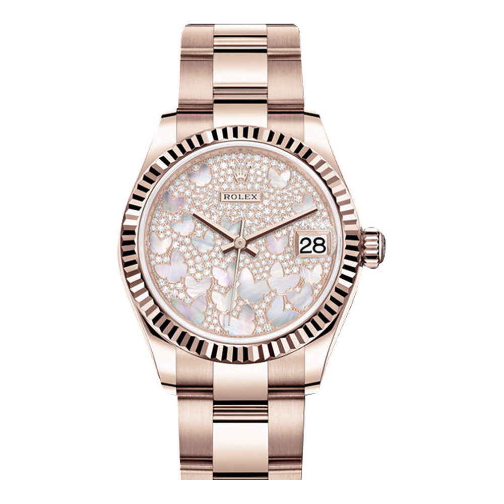 Rolex Datejust 31 Rose Gold / Fluted / Butterfly / Oyster
