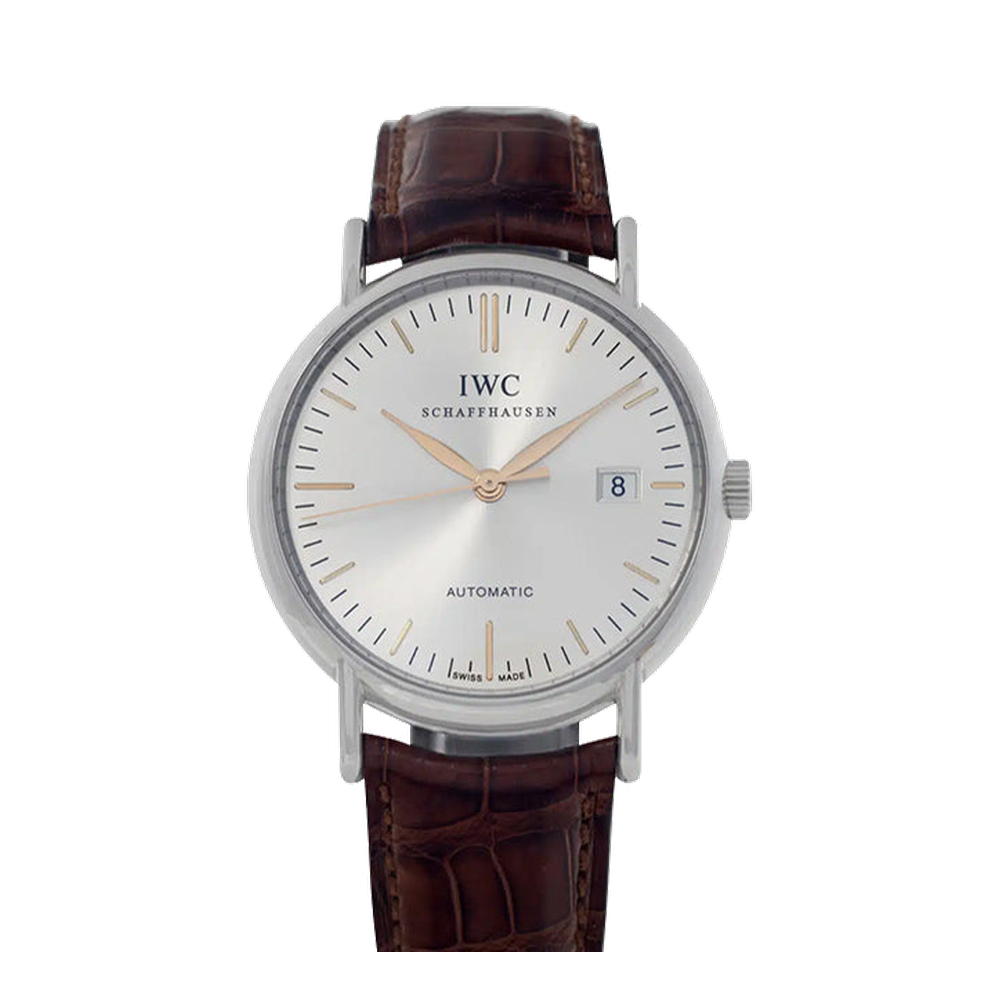 IWC Portofino Automatic Stainless Steel / Silver Grey Dial Straps