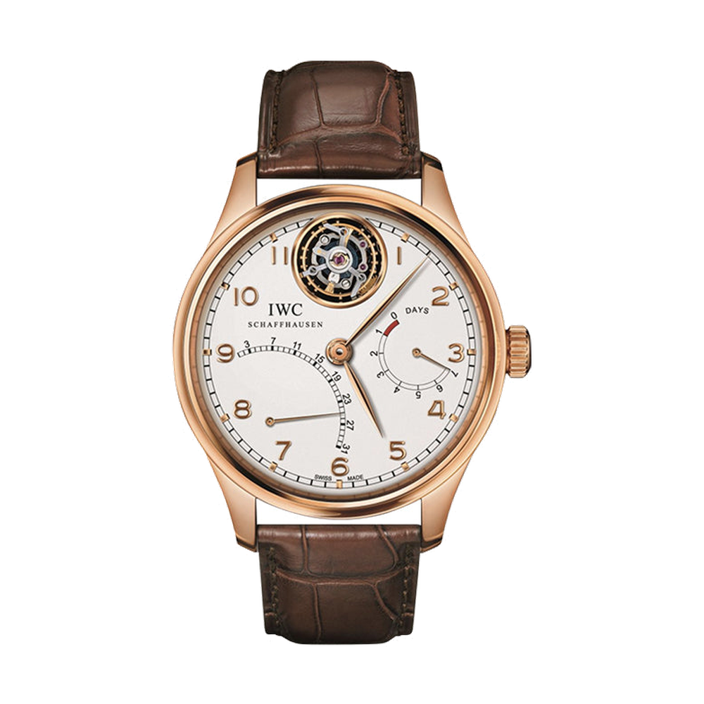 IWC Portuguese Tourbillon Mystère Rétrograde Red Gold / Silver