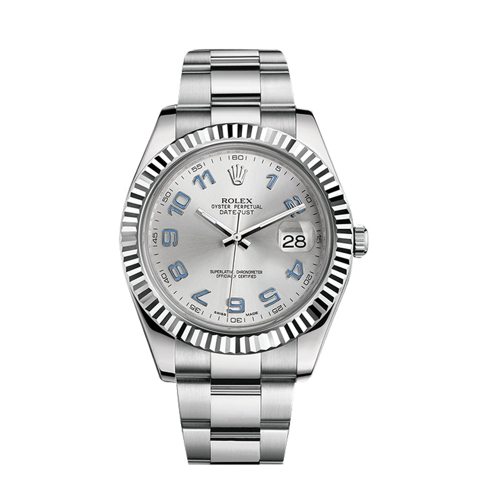 Rolex Datejust II Fluted Rhodium