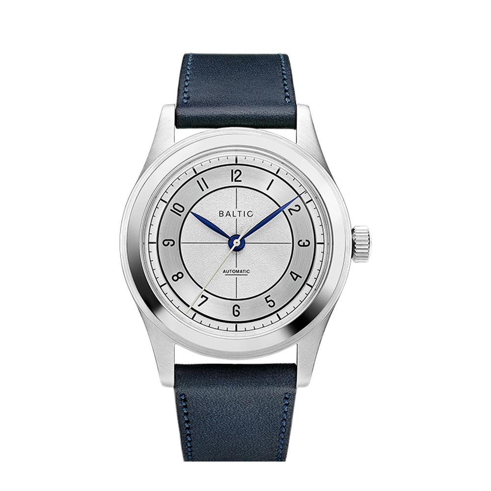 Baltic HMS 002 Silver White Dial Straps