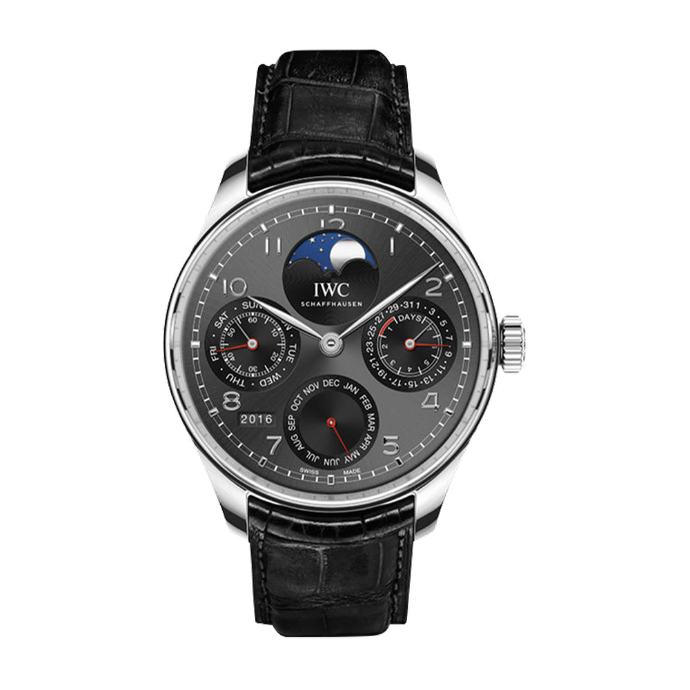 IWC Portugieser Perpetual Calendar Single Moon Platinum / Dubail