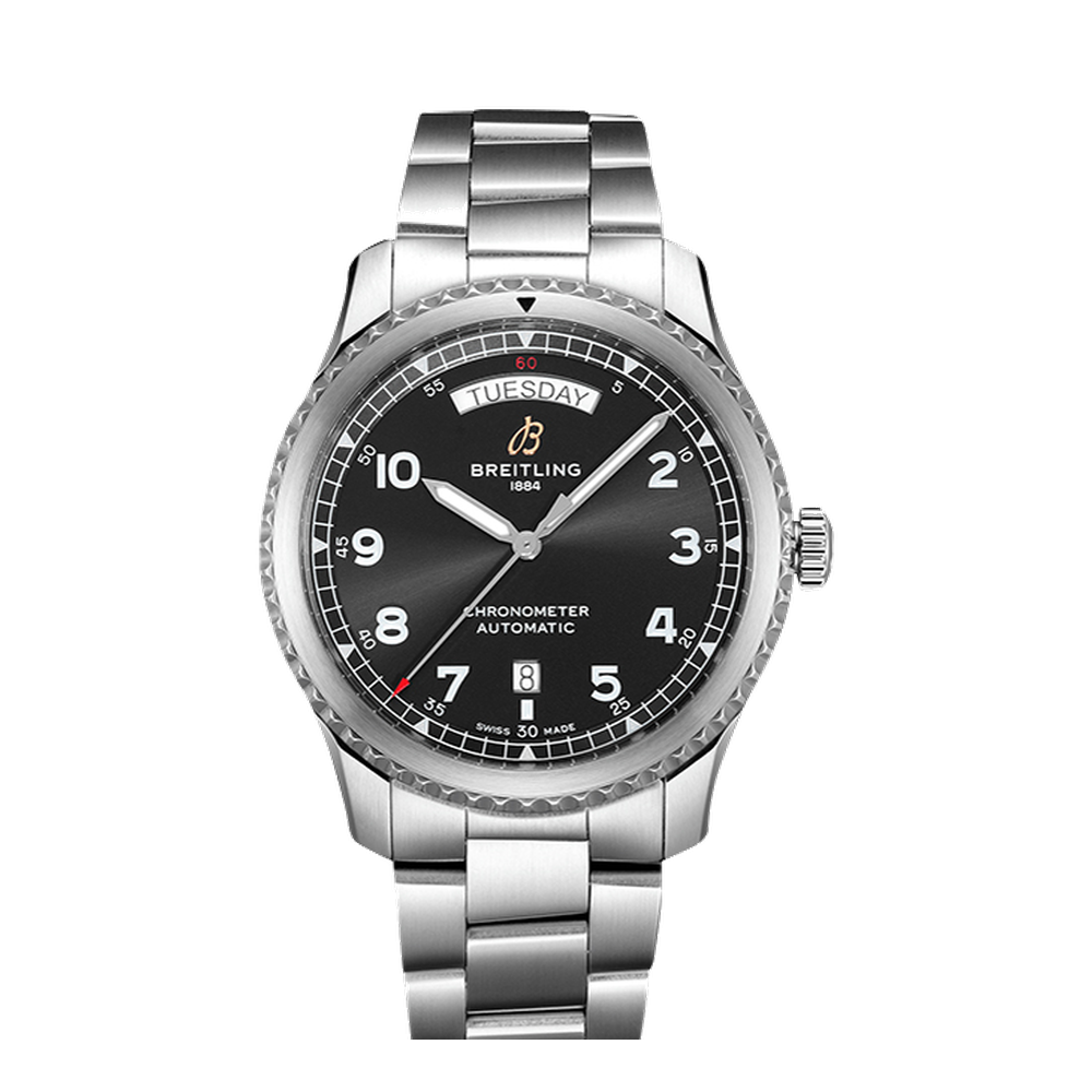 Breitling Automatic Day & Date 41 Stainless Steel / Black / Bracelet