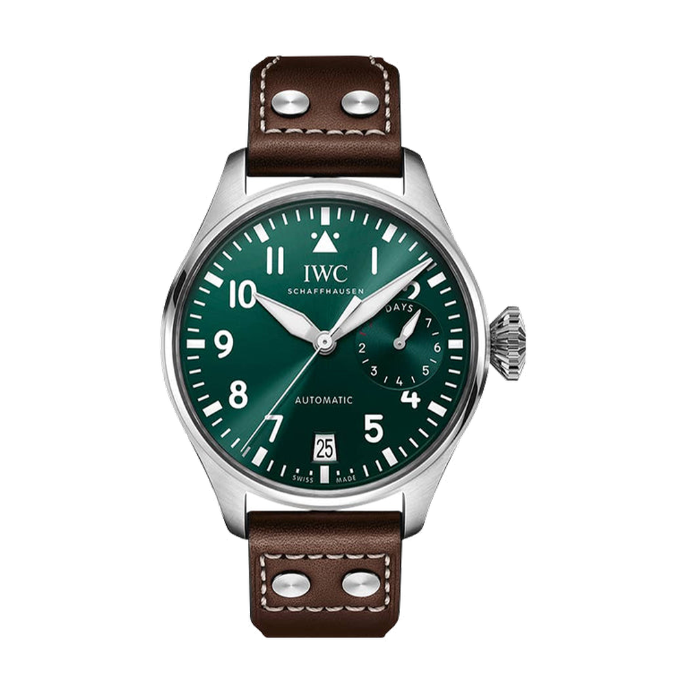 IWC Big Pilot's Watch Racing Green Green Dial Straps