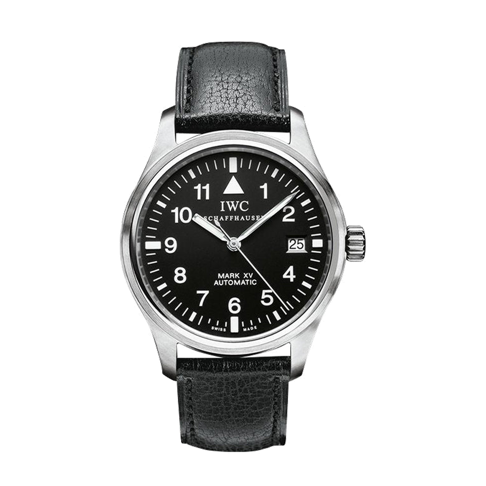 IWC Pilot's Watch Mark XV Stainless Steel / Black / Strap