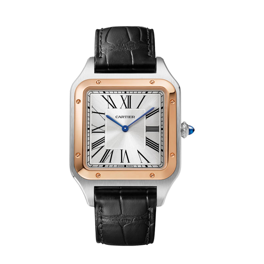 Cartier Santos Dumont XL White Dial Straps