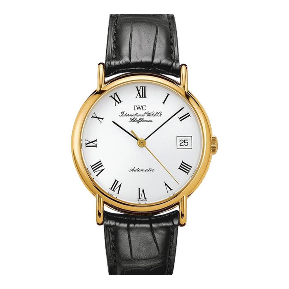 IWC Portofino Automatic Yellow Gold / White - Roman / Strap