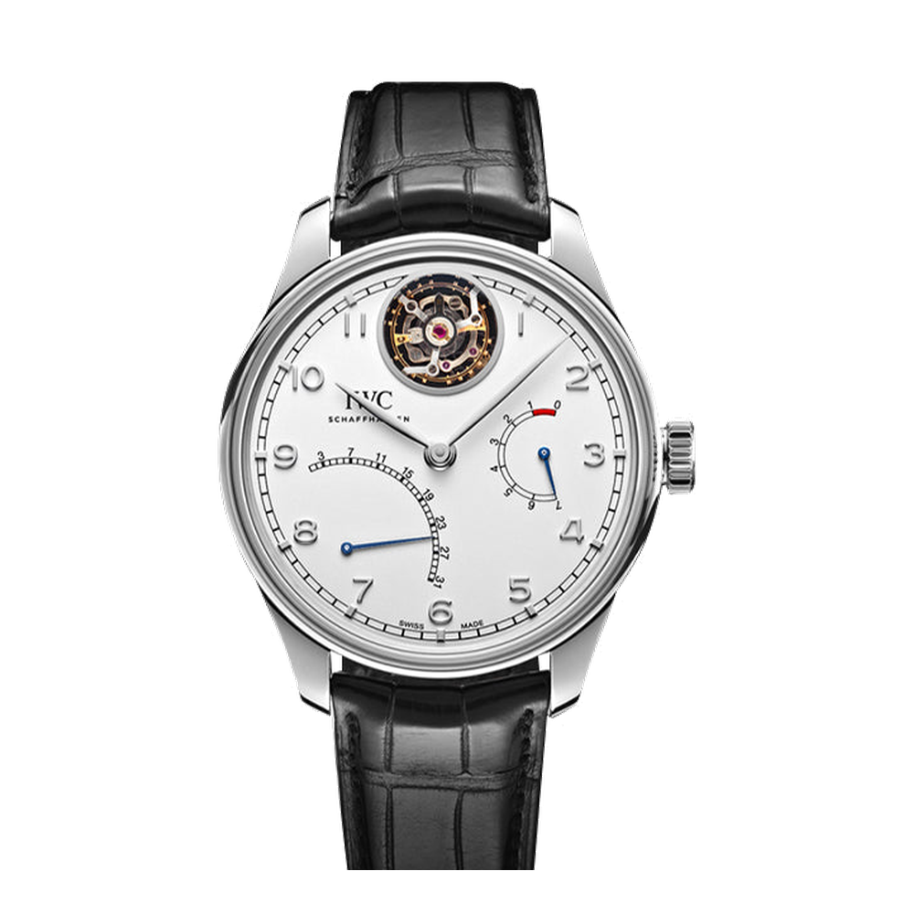 IWC Portugieser Tourbillon Mystère Rétrograde Platinum / Silver