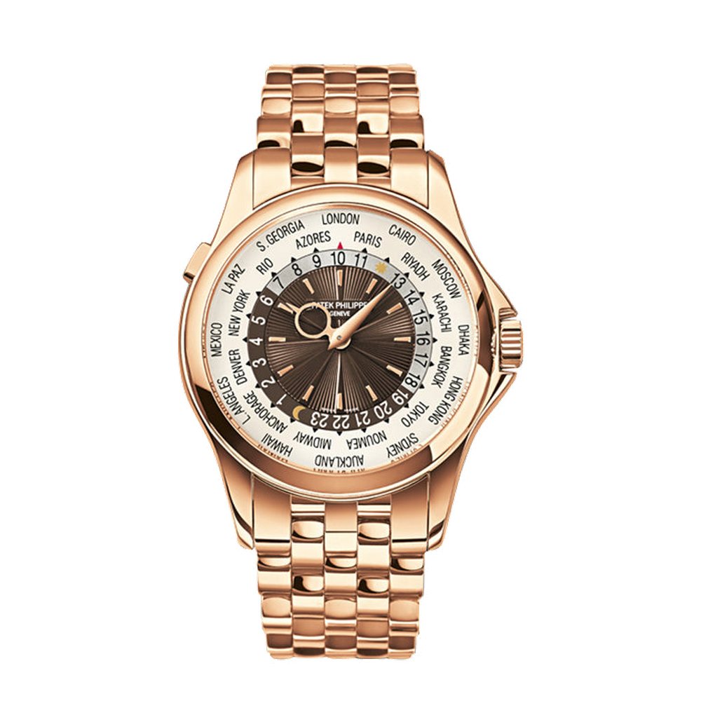 Patek Philippe World Time 5130 Brown Dial Straps
