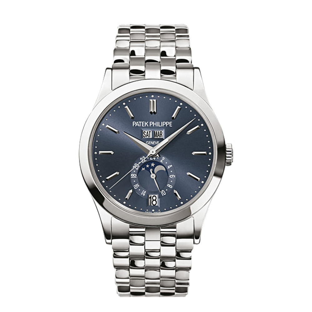 Patek Philippe Annual Calendar 5396 White Gold Blue Bracelet