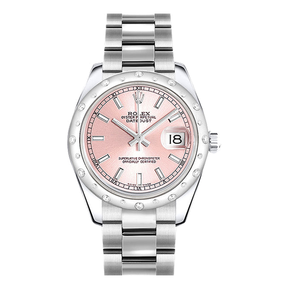 Rolex Datejust 31 Stainless Steel Domed Diamond / Jubilee / Pink