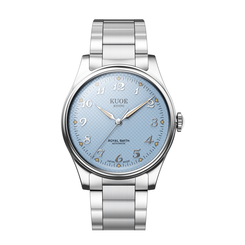 Kuoe Kyoto 90-006 Breguet Blue/Navy dial / 35 mm / Silver case