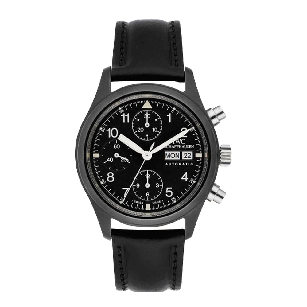 IWC Pilot's Watch Chronograph Ceramic / German / Strap