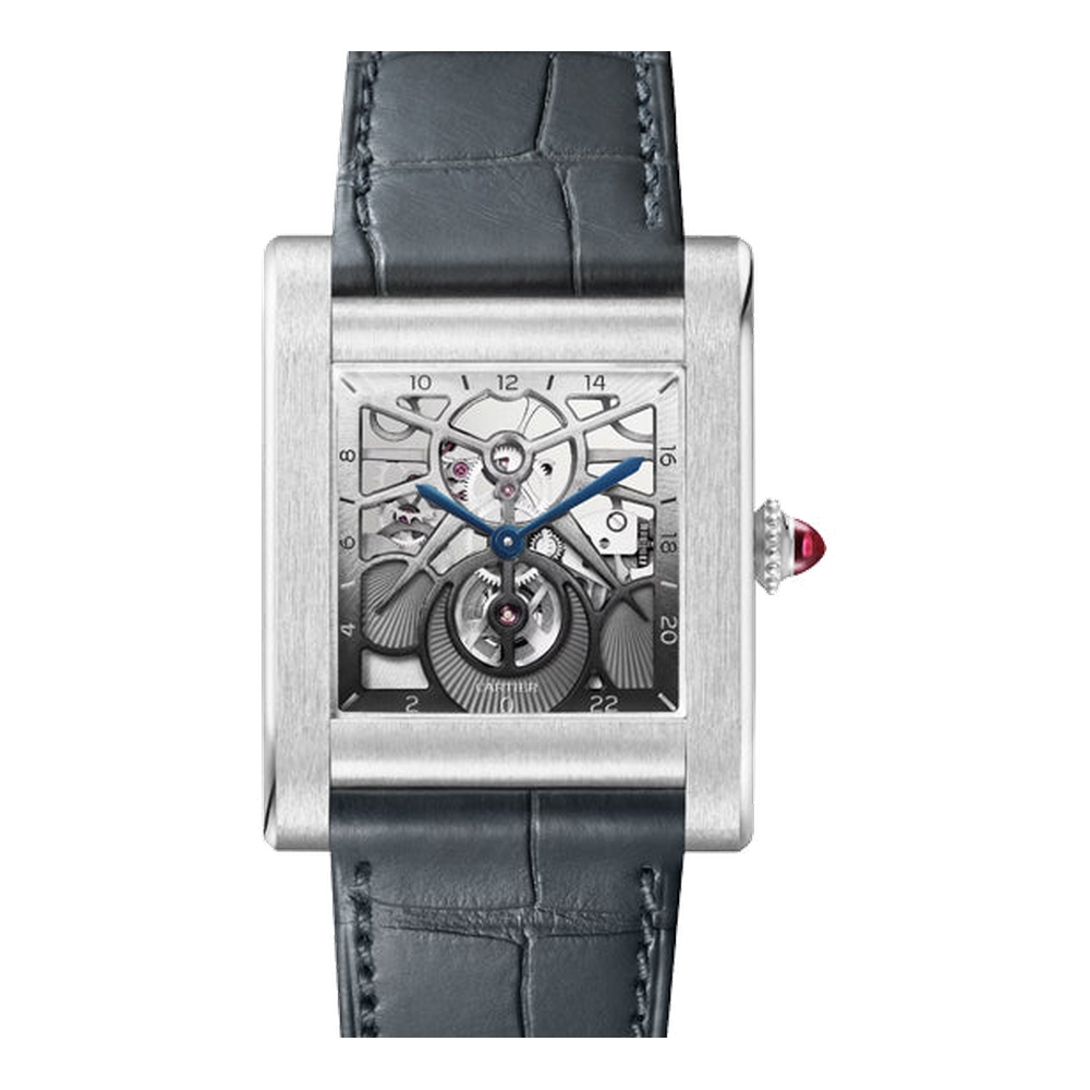 Cartier Tank Normale Large Skeletonised/Openwork Dial Straps