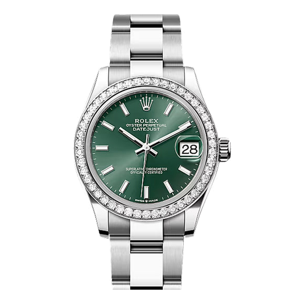Rolex Datejust 31 Stainless Steel Diamond / Oyster / Green