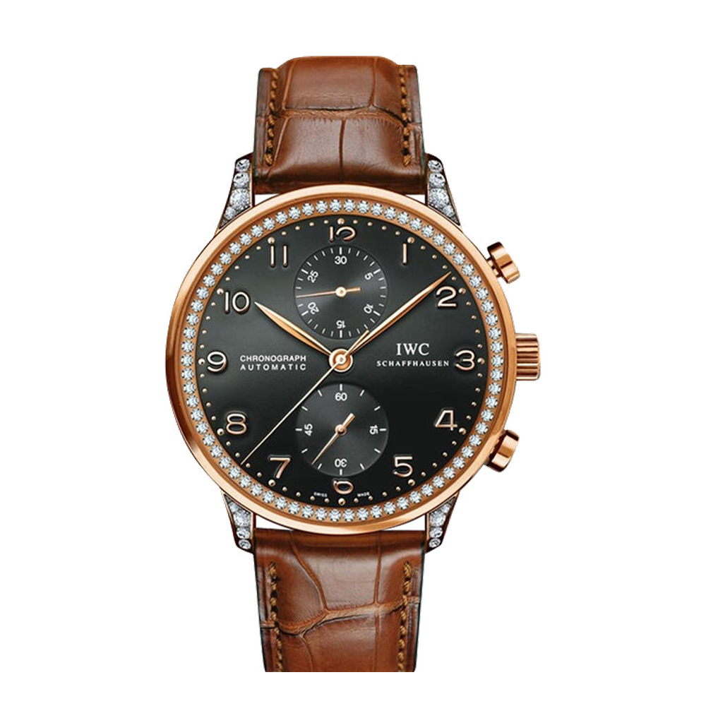 IWC Portuguese Chrono-Automatic Rose Gold / 266 Diamond
