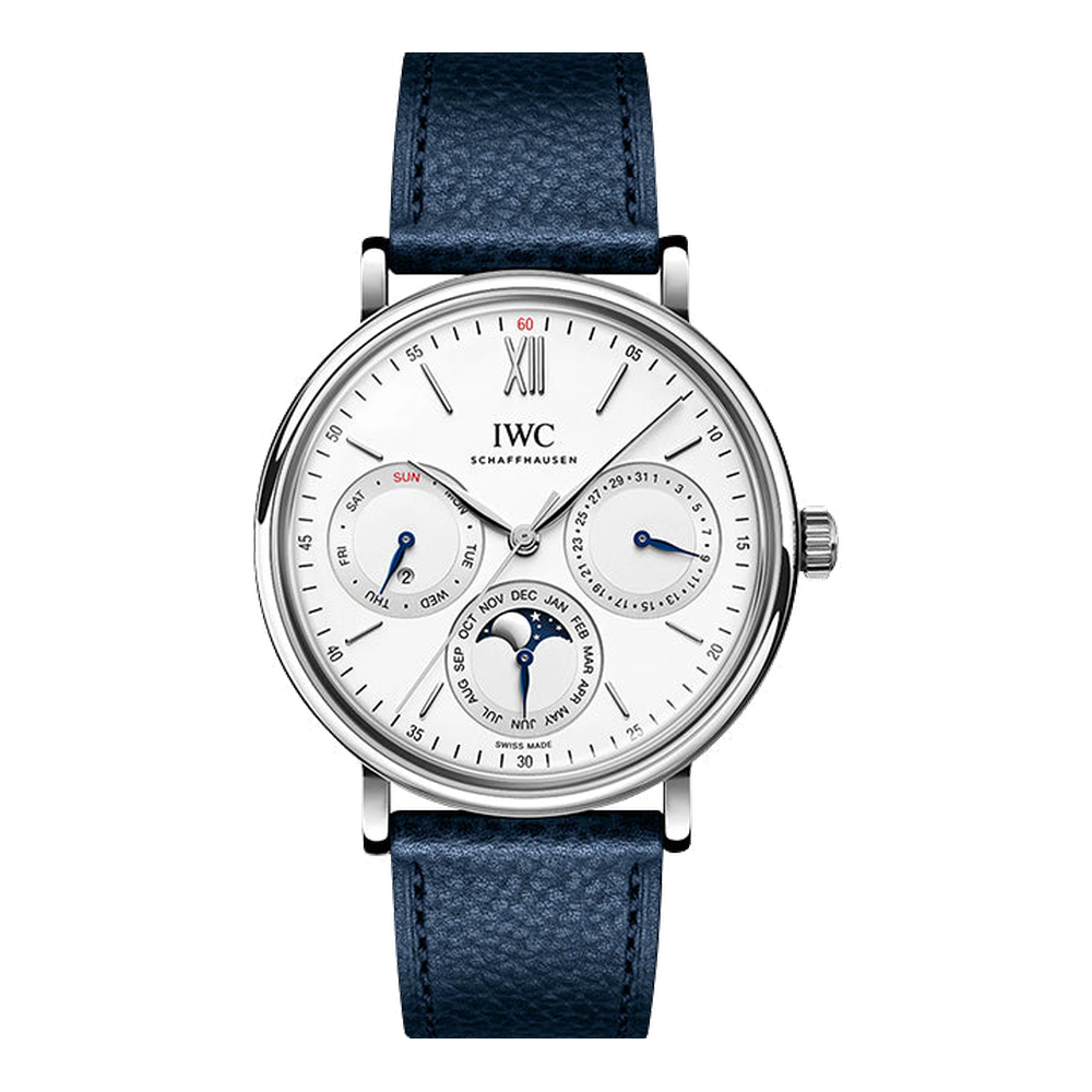 IWC Portofino Perpetual Calendar Stainless Steel / Silver