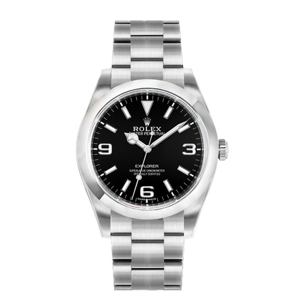 Rolex Explorer 39 Mark 2 Black Dial Straps