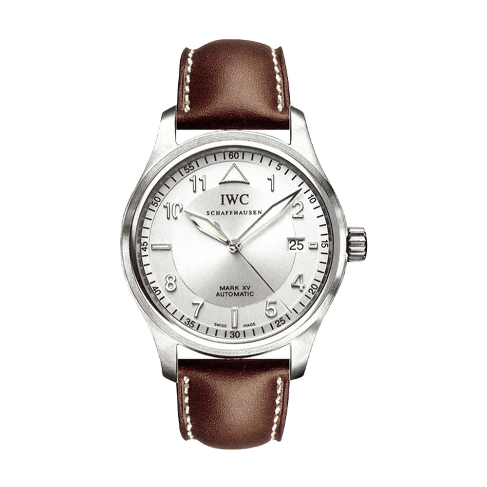 IWC Pilot's Watch Mark XV Spitfire Stainless Steel / Silver / Strap