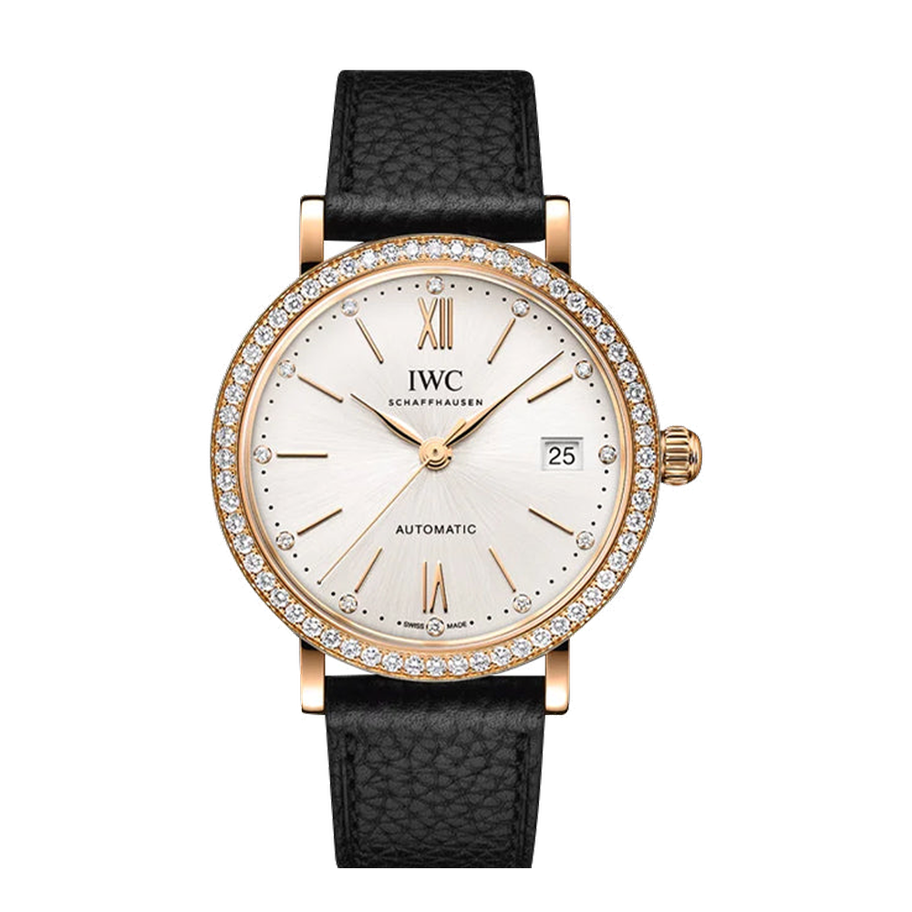 IWC Portofino Automatic 37 Red Gold - Diamond / Silver