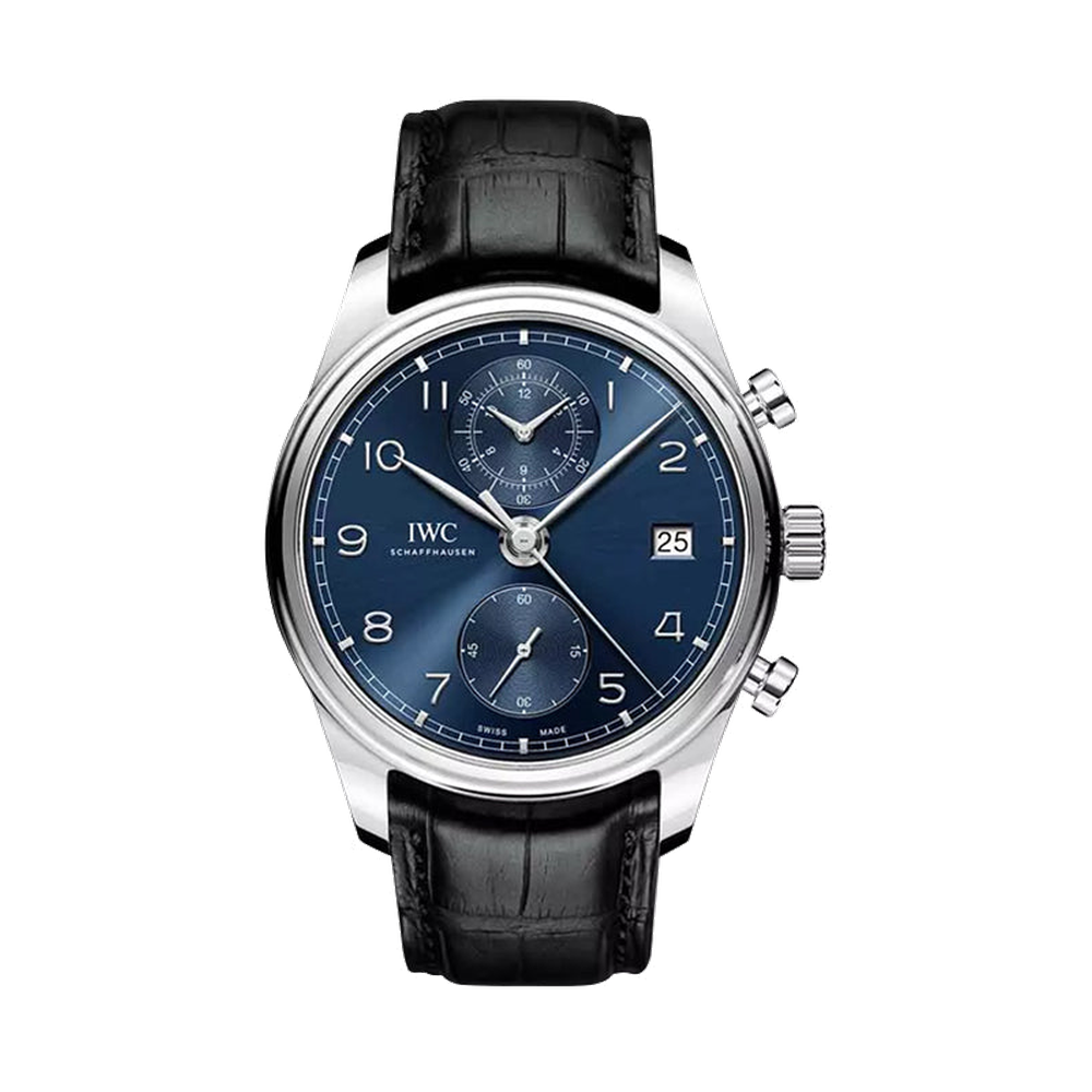 IWC Portugieser Chronograph Classic Stainless Steel / Blue