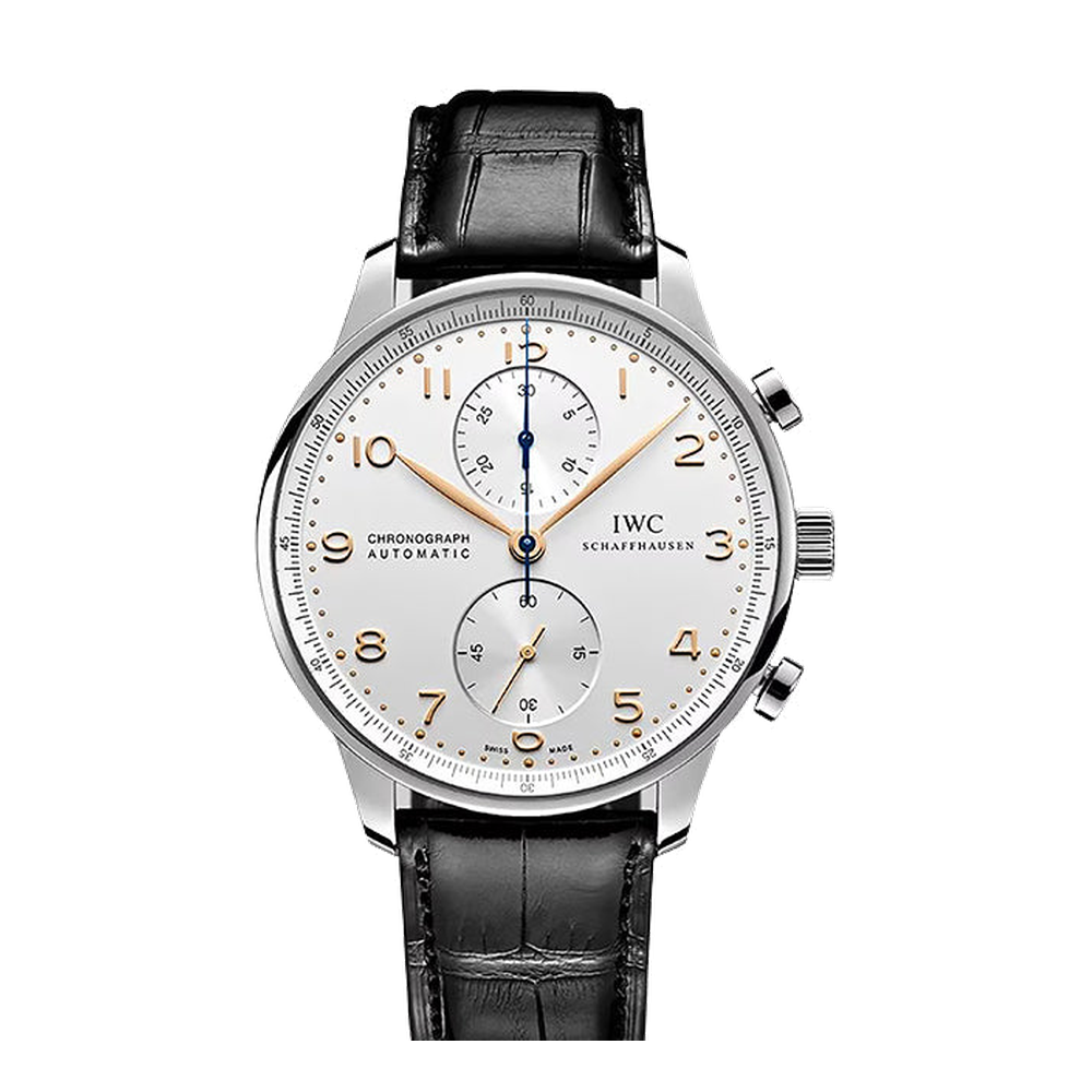 IWC Portugieser Chronograph White Dial Straps