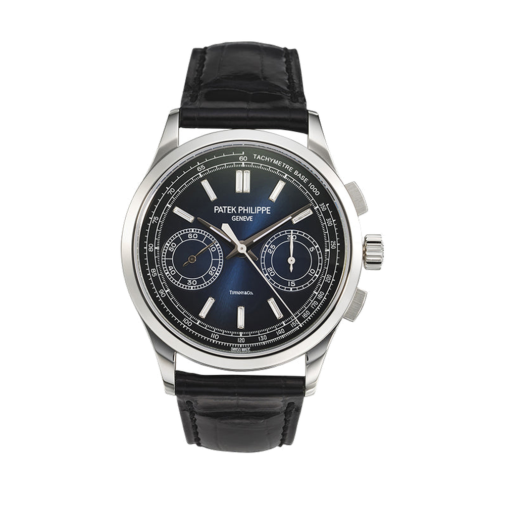 Patek Philippe Chronograph 5170 Platinum / Blue Blue / Navy Dial Straps