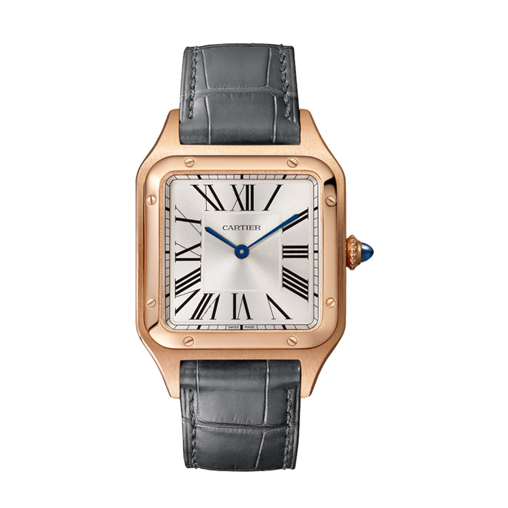 Cartier Santos Dumont Large White Dial Straps