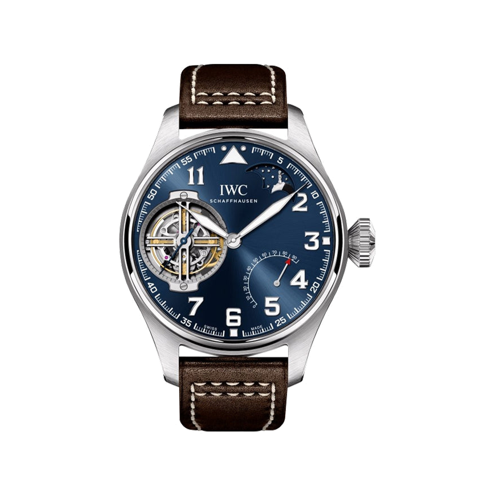 IWC Big Pilot Constant-Force Tourbillon Le Petit Prince / Platinum Blue / Navy Dial Straps