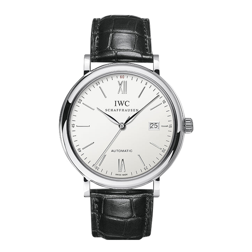 IWC Portofino Automatic Stainless Steel / Silver Grey Dial Straps