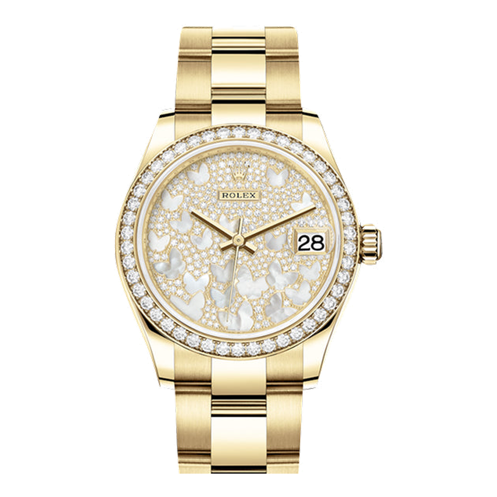 Rolex Datejust 31 Yellow Gold / Diamond / Butterfly / Oyster