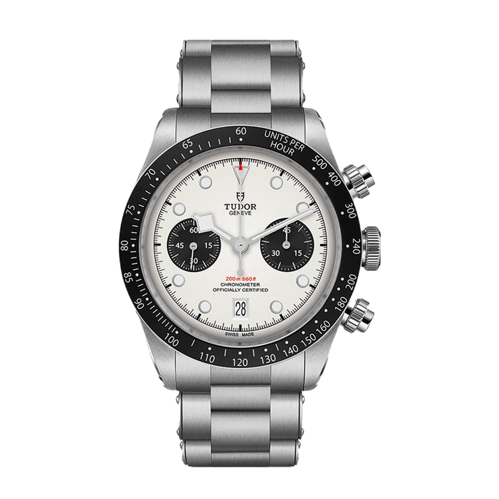 Tudor Black Bay Chrono White Dial Straps